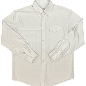 Huk Men's Classic White Button-Down Shirt